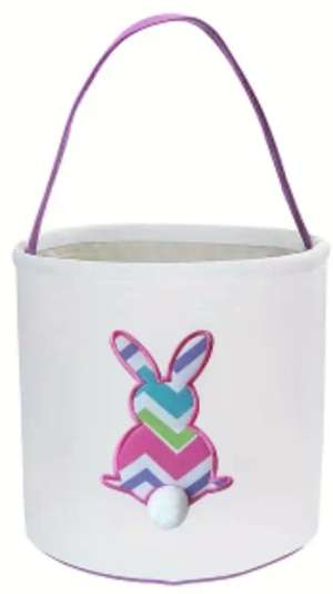 PURPLE STRIPE BUNNY BAG