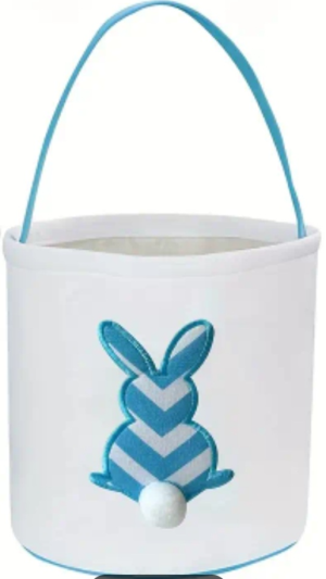 BLUE STRIPE BUNNY BAG