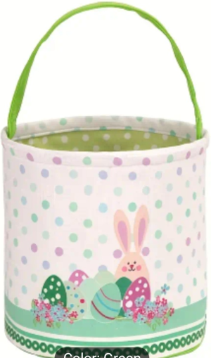 GREEN POLKA DOT BAG